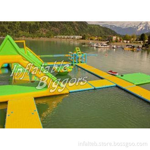Residential Lake River Floating Inflatable Water Park Doubl